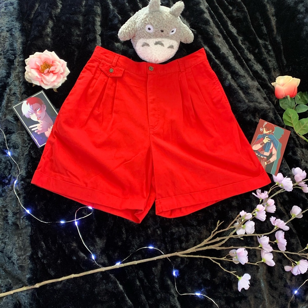 Awesome Vintage Rafaella Red Shorts